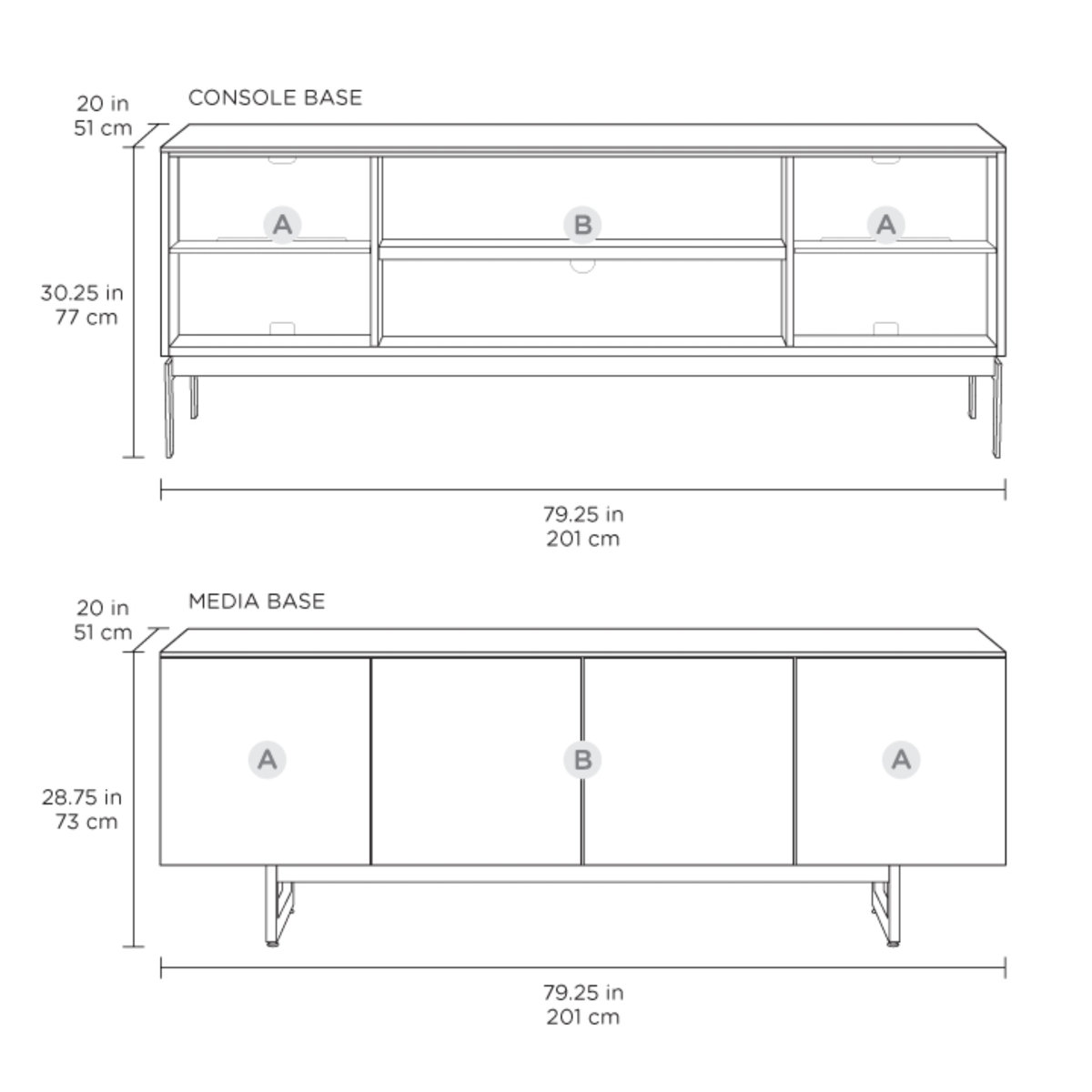 BDI USA Elements TV Stand for TVs up to 88" & Reviews Wayfair